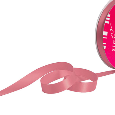 Bulk Ribbon Single Face Satin Dusty Pink (15mmx50m)