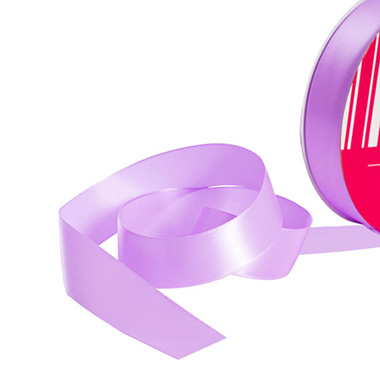 Bulk Ribbon Single Face Satin Light Purple (25mmx50m)
