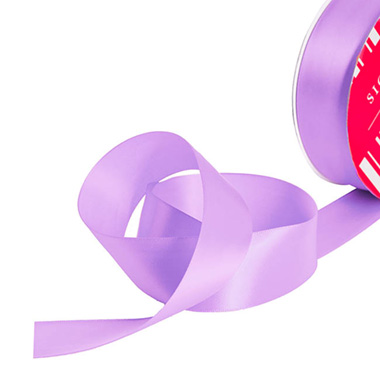 Bulk Ribbon Single Face Satin Light Purple (38mmx50m)