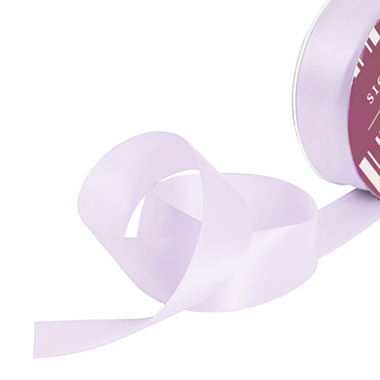 Satin Ribbons - Bulk Ribbon Single Face Satin Lavender Orchid (38mmx50m)