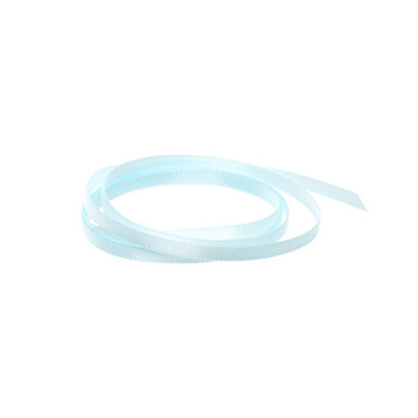 Satin Ribbons - Ribbon Satin Deluxe Double Faced Baby Blue (3mmx50m)