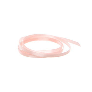 Satin Ribbons - Ribbon Satin Deluxe Double Faced Baby Pink (3mmx50m)