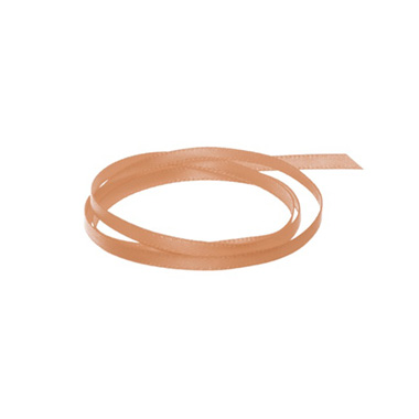 Satin Ribbons - Ribbon Satin Deluxe Double Faced Copper (3mmx50m)