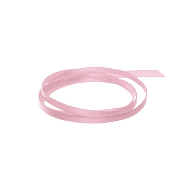 Satin Ribbons - Ribbon Satin Deluxe Double Faced Dusty Pink (3mmx50m)