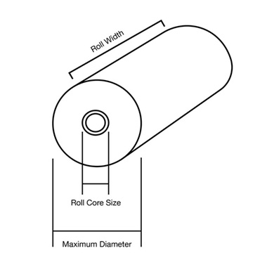 Vertical Kraft Paper Roll Dispenser 510mm