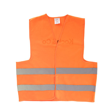 Florist Warehouse Supplies - Workwear Fluro Safety Vest Orange (66x70cmH) XL Logo