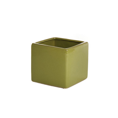 Ceramic Bondi Cube Moss (13x13x12cmH)