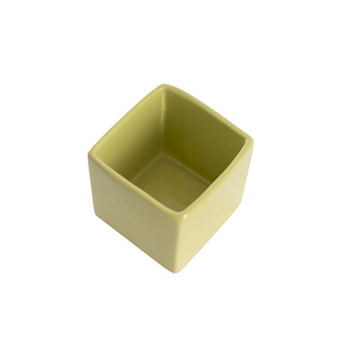 Ceramic Bondi Cube Mini (10x10x10cmH) Single Sage