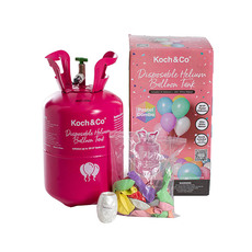 Helium Tanks - Helium Tank Kit with 30 Pack of 9 Pastel Balloons (7L)