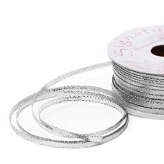 Metallic Cord - Flat Metallic Cord Non-Elastic Silver (4mmx50m)