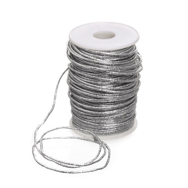 Metallic Cord - Metallic Cord Braided Wire Silver (2mmx50m)