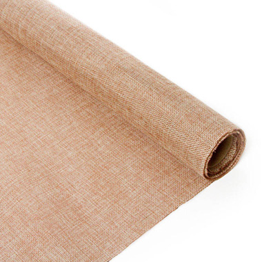 Jute Wrap - Poly Flax Jute Hessian Roll Natural (50cmx5m)