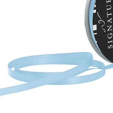 Satin Ribbons - Ribbon Satin Deluxe Double Faced Sky Blue (6mmx25m)