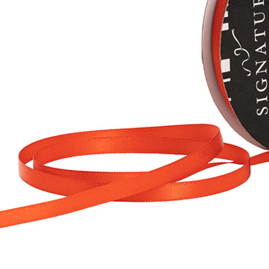 Satin Ribbons - Ribbon Satin Deluxe Double Faced Terracotta (6mmx25m)