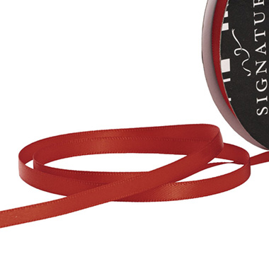 Satin Ribbons - Ribbon Satin Deluxe Double Faced Rust (6mmx25m)