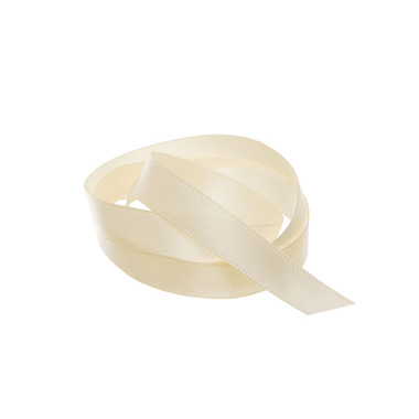 Ribbon Satin Deluxe Double Faced Ivory (10mmx25m)