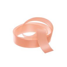 Satin Ribbons - Ribbon Satin Deluxe Double Faced Peach (15mmx25m)