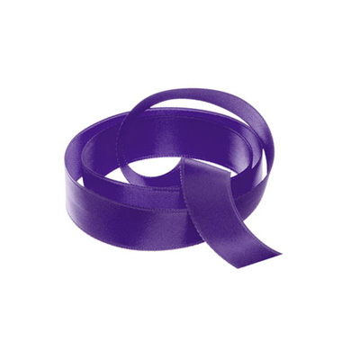 Ribbon Satin Deluxe Double Faced Violet (15mmx25m)