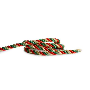 Metallic Rope - Metallic Rope Green Red Gold (6mmx10m)