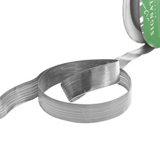 Metallic Ribbon - Ribbon Metallic Shimmer Double Sided Silver (15mmx20m)