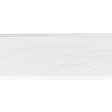 Ribbon Organza Crisscross Glitter Sonic White (60mmx10m)