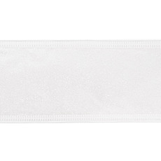 Ribbon Metallic Glitter Sonic Edge White (50mmx10m)