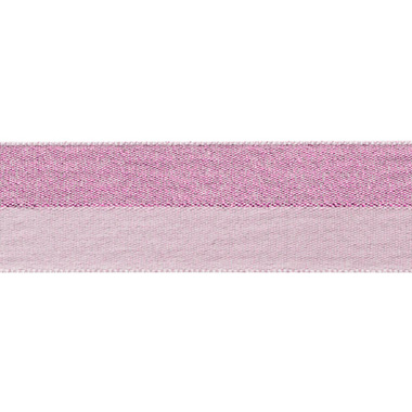 Ribbon Satin & Metallic Glitter Duo Pink (25mmx20m)