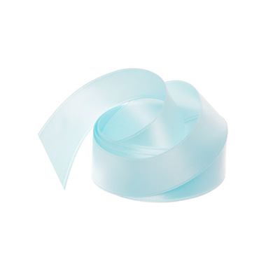 Satin Ribbons - Ribbon Satin Deluxe Double Faced Baby Blue (25mmx25m)
