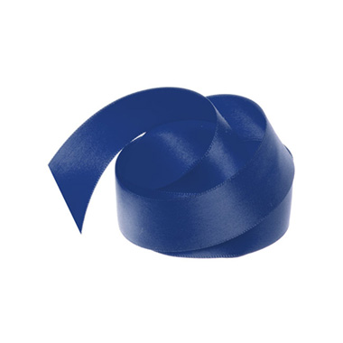 Ribbon Satin Deluxe Double Faced Navy (25mmx25m)
