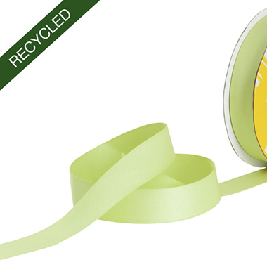Recycled Ribbon - Ribbon Recycled rPET Cotton Pistachio (25mmx25m)