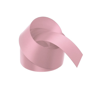 Satin Ribbons - Ribbon Satin Deluxe Double Faced Dusty Pink (38mmx25m)