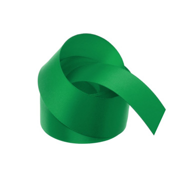 Satin Ribbons - Ribbon Satin Deluxe Double Faced Emerald Green (38mmx25m)