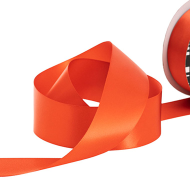 Satin Ribbons - Ribbon Satin Deluxe Double Faced Terracotta (38mmx25m)