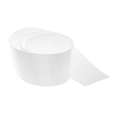 Ribbon Satin Deluxe Double Faced White (50mmx25m)