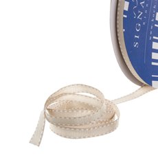 Grosgrain Ribbons - Bulk Grosgrain Ribbon Saddle Stitch Natural(10mmx50m)