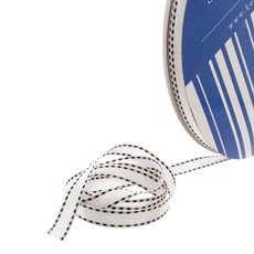 Grosgrain Ribbons - Bulk Grosgrain Ribbon Saddle Stitch White (10mmx50m)