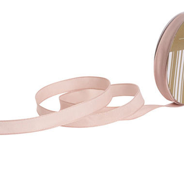  - Ribbon Taffeta Woven Edge Baby Pink (15mmx20m)