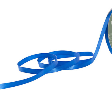 Satin Ribbons - Ribbon Satin Single Faced Royal Blue (10mmx46m) 50y