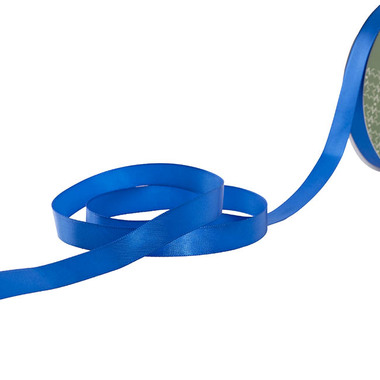Satin Ribbons - Ribbon Satin Single Faced Royal Blue (15mmx46m) 50y