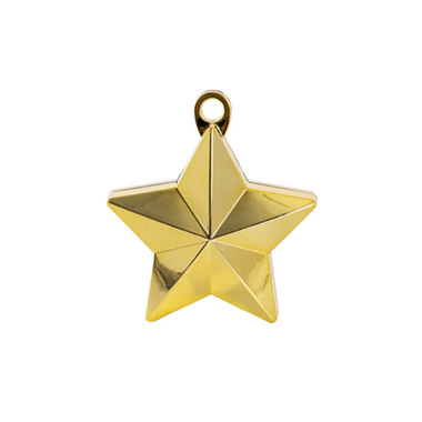Balloon Weight Star (9.5cmHx9.5cmL) Metallic Gold 140g