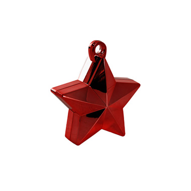 Balloon Weight Star (9.5cmHx9.5cmL) Metallic Red 140g