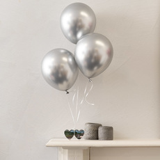 Balloon Weight Heart (11.7cmWx7cmH) Silver 140g