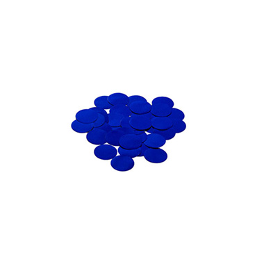 Confetti Round Shape 25g Bag (1.5cmD) Metallic Blue