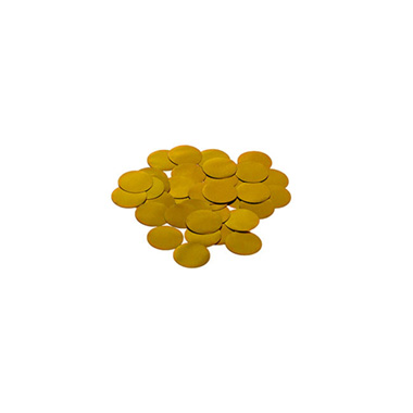 Confetti Round Shape 25g Bag (1.5cmD) Gold