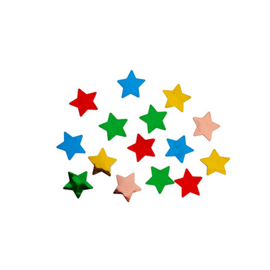 Confetti Star Shape 25g Bag (1.5cmD) Mixed Colour