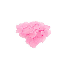 Confetti Heart Shape Tissue 25g Bag (2.5cmD) Pink