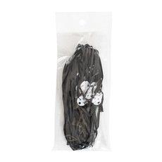 Balloon Sticks & Balloon Ribbons - Pre Cut Balloon Ribbon with Clip Pk25 Black (1.5m)