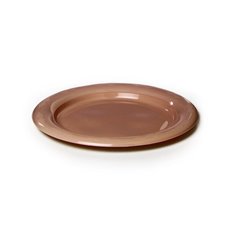 Party Tableware - Deluxe Plastic Dessert Plate Rose Gold (18cmD) Pack 25