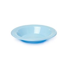 Party Tableware - Deluxe Plastic Dessert Bowl Soft Blue (18cmD) Pack 25