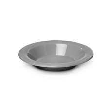 Party Tableware - Deluxe Plastic Dessert Bowl Silver (18cmD) Pack 25